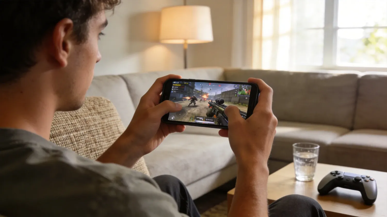 Remote gaming on phone